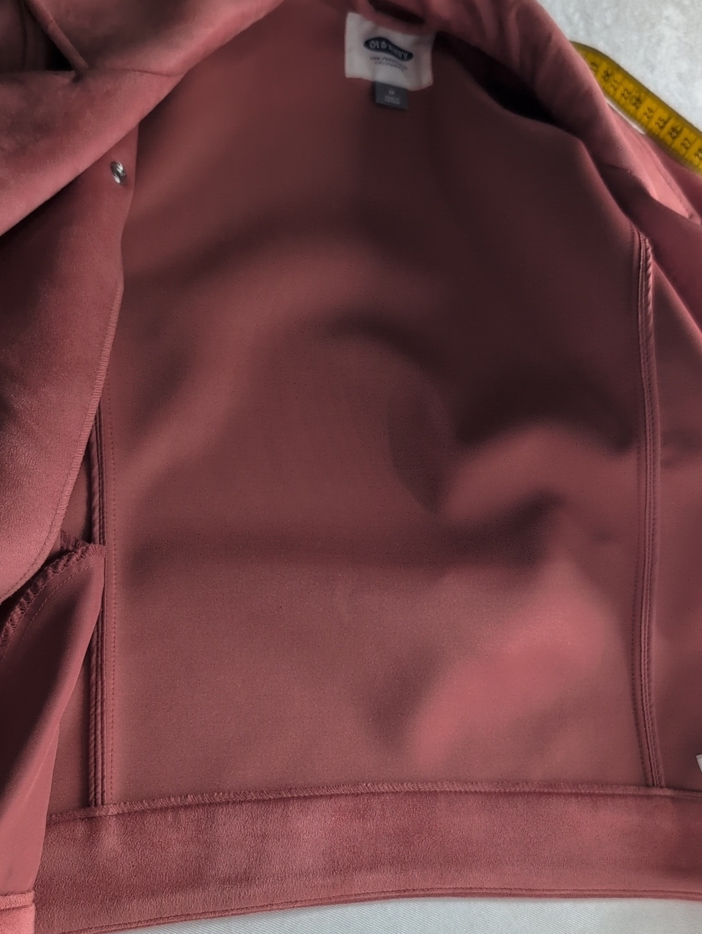 Old Navy Soft Suede Moto Jacket Size Medium In Great Condition !!!! - Picture 12 of 12